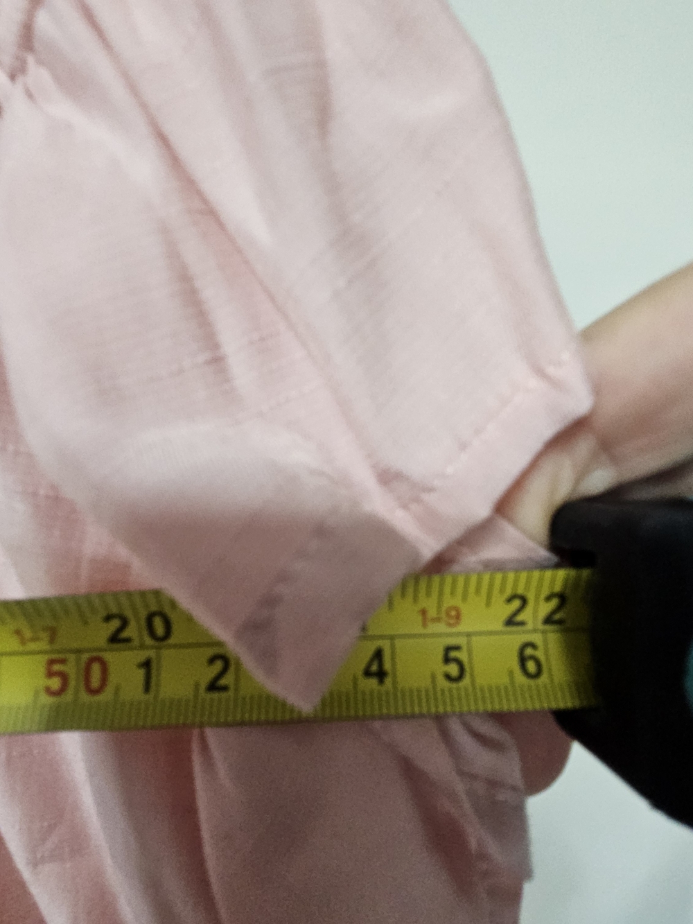 BiBi Blush Pink Ruffle Button-Front Short Sleeve Top - Picture 8 of 9
